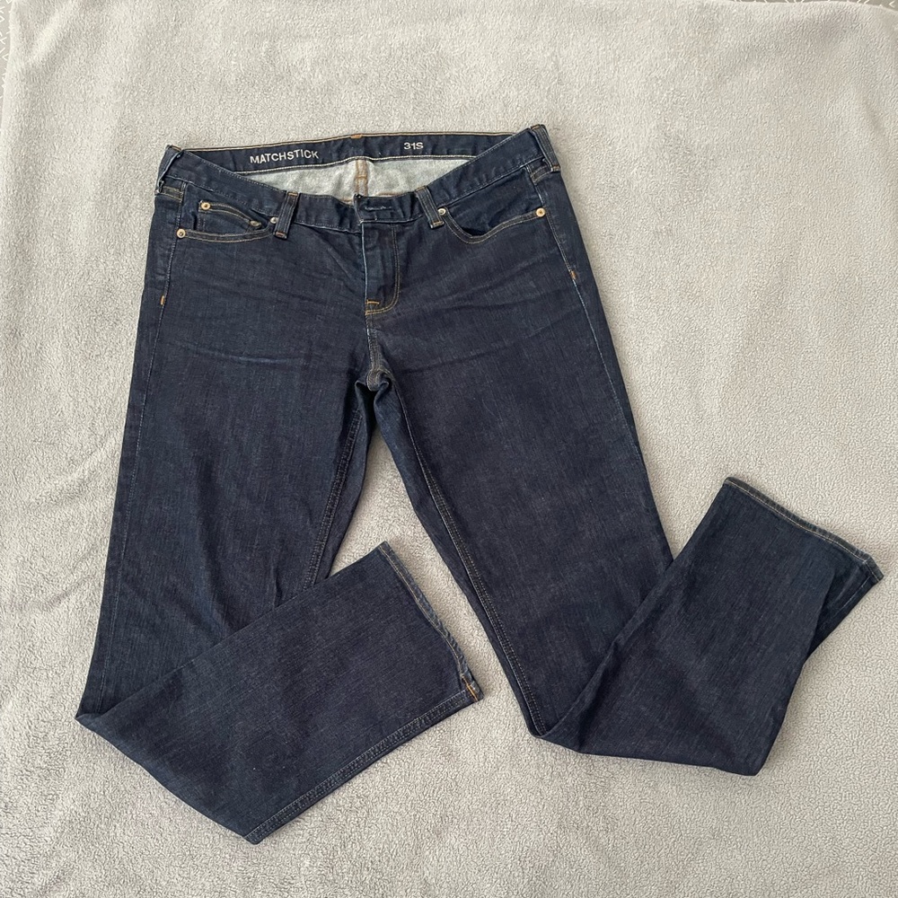Matchstick Women's Dark Blue Straight Leg Jeans